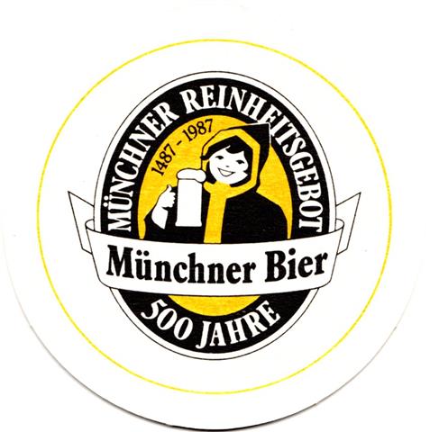 münchen m-by august münchner 1b (rund215-500 jahre-schwarzgelb)